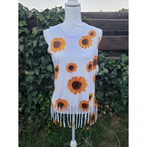 Sun flowers tank top